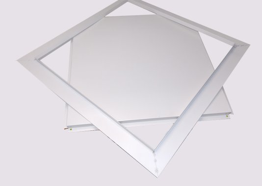 Alçapão com tampa metálica 40X40 branco