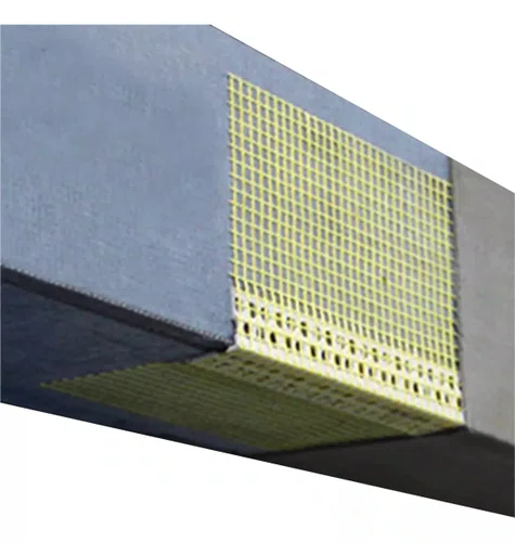 Cantoneira PVC 10X10CM C/ Tela de Fibra de Vidro - 2,5M