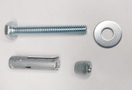 Chumbador CB 1/4x2" com Parafuso 5.6 Completo