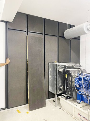 Painel Isosound Véu Preto 2400x1200x50mm