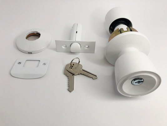 Fechadura Tubular Branca