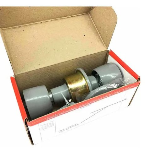 Fechadura Tubular Cinza