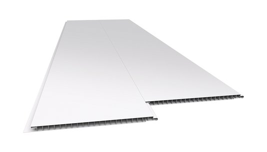 Forro Pvc Liso 200mm x 10mm Bco(Junta Seca)-barra 6mt