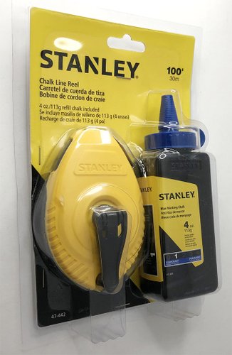 Kit marcador - Giz de linha Azul c/ 15M - STANLEY