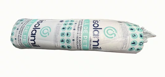 Lã de PET Mta 1200X12500X50mm C/02 (15M²) Isolamil