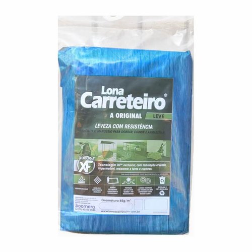 Lona Carreteiro "Leve"65gr/M2 4x4m Azul