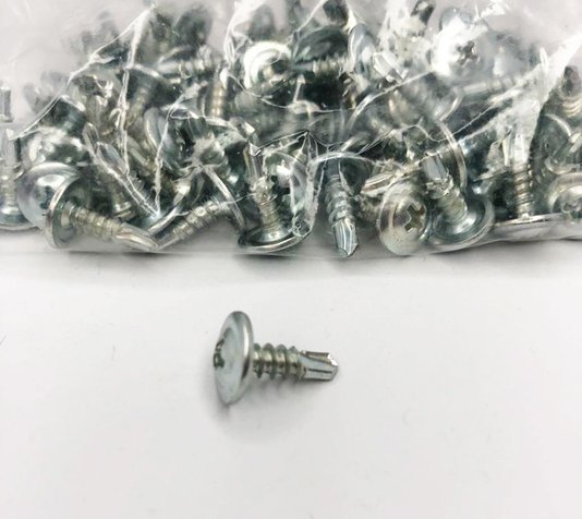 Parafuso flang para Drywall ponta broca 13mm - 100 pç