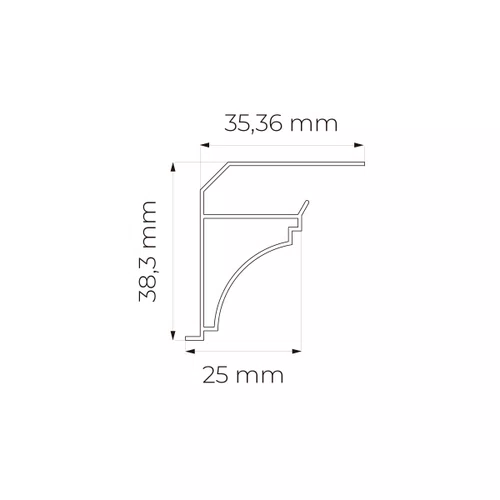 Rodaforro Moldura PVC Branco 6m