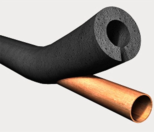 Tubo isolante elastomerico 2.1/8(54mm)parede 32mm- 2mt