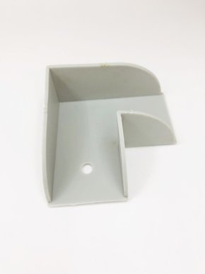 Acabamento de canto para divisória 35mm Cinza