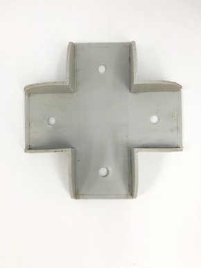 Acabamento "x" para canto de divisória 35mm Cinza