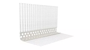 Cantoneira PVC 10X10CM C/ Tela de Fibra de Vidro - 2,5M