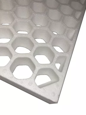 Forro Isopor (EPS) colméia 625x625 natural - (cx c/ 8unid)