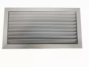 Grelha Exaustão  Alum.Fosco mold.dupla.390X185MM