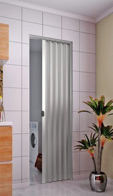 Porta Sanfonada 840x2100mm Cinza