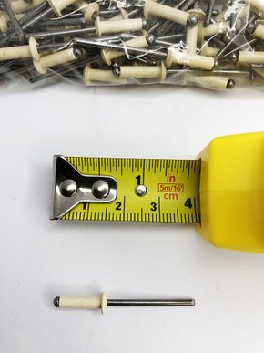 Rebite Aluminio Bege - 312 - 100 pç