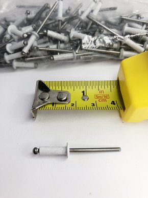 Rebite Aluminio Branco - 312 - 100 pç