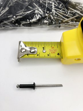 Rebite Aluminio Preto - 312 - 100 pç