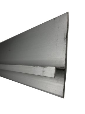 Rodape De Divisoria Aluminio Anod. 6000mm (Dv-016)