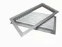 Grelha Exaustão  Alum.Fosco mold.dupla.390X185MM